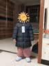 保姆鹅 【风墙】儿童羽绒服宝宝中长款护脸厚款外套保暖童装[NG2664] 炭黑 110 实拍图