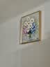 墨派（Mopai）餐厅装饰画手绘油画美式花卉高端客厅肌理挂画正方形壁画免打孔 繁荣昌盛 50*50cm手绘油画 实拍图