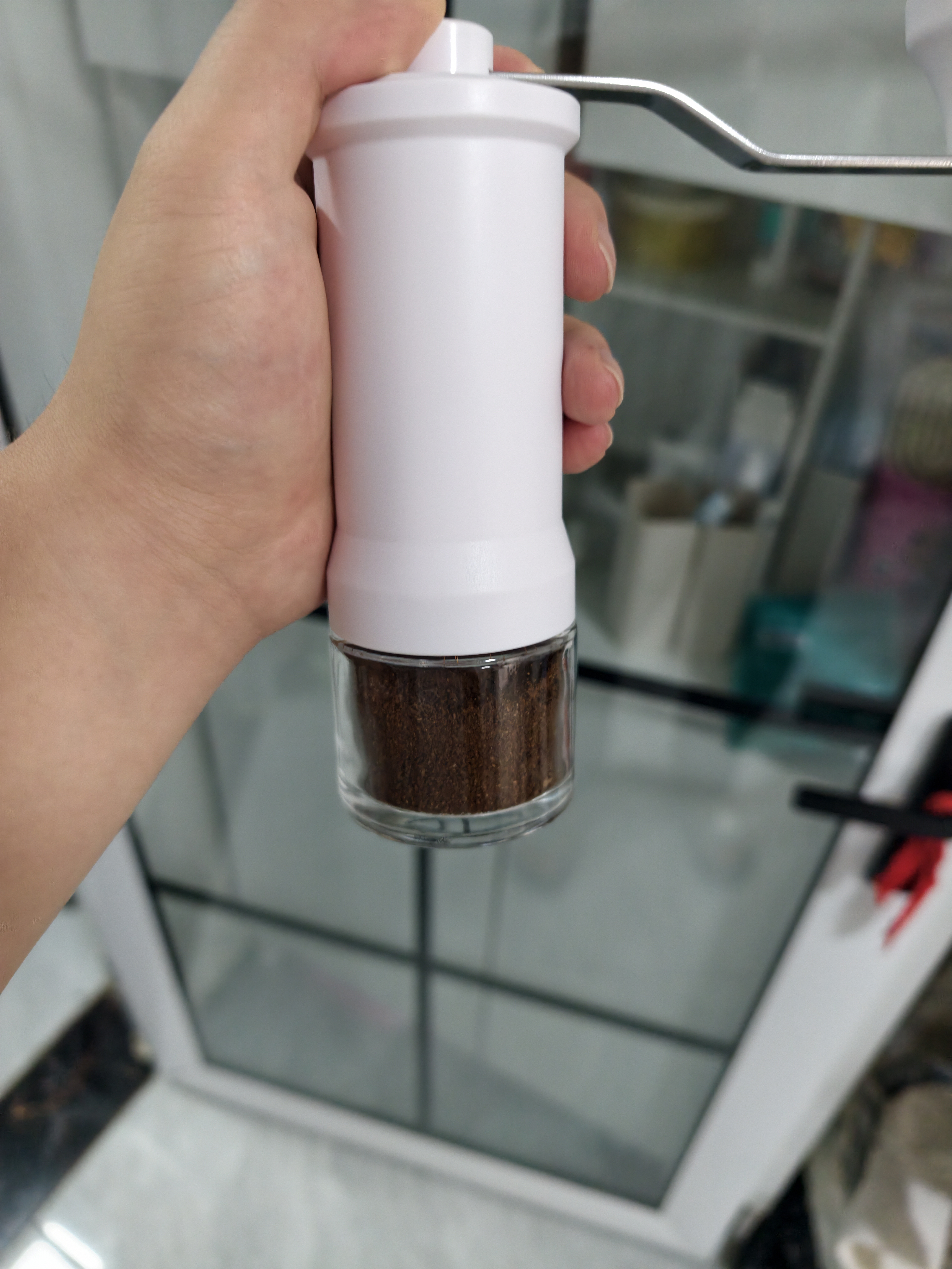 CLITON手摇磨豆机 咖啡豆研磨机手磨便携咖啡机手动磨豆机自动研磨粉机 实拍图