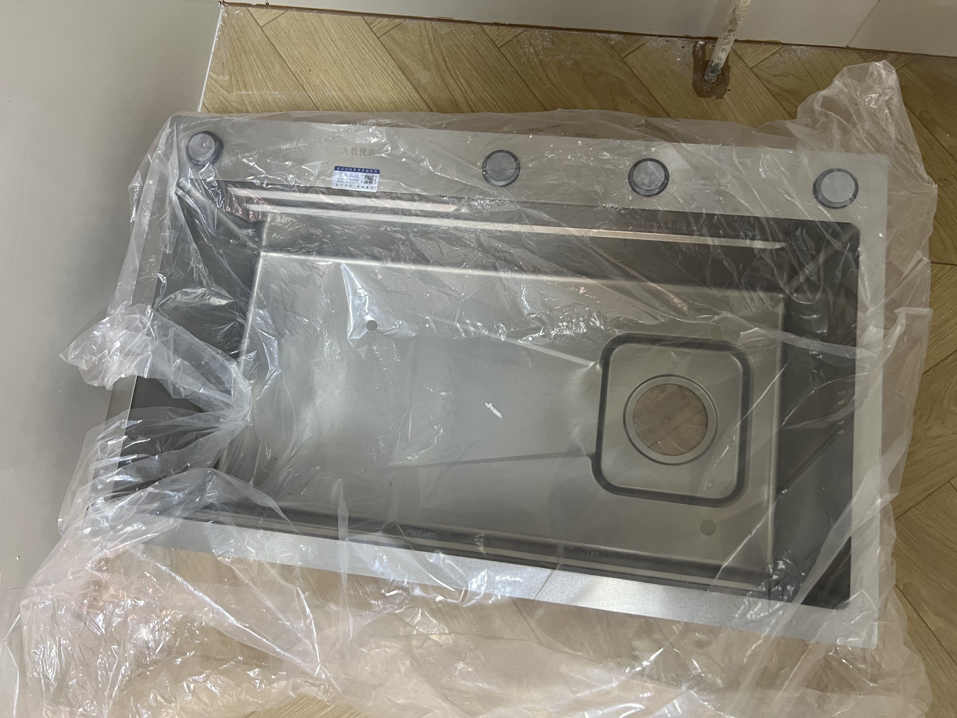 TOSO日式厨房水槽大单槽洗菜盆一体盆304不锈钢新款台中下集渣碗水池 75*46银色火山纹5mm款-伯爵抽拉龙头顶配 水槽套餐 实拍图