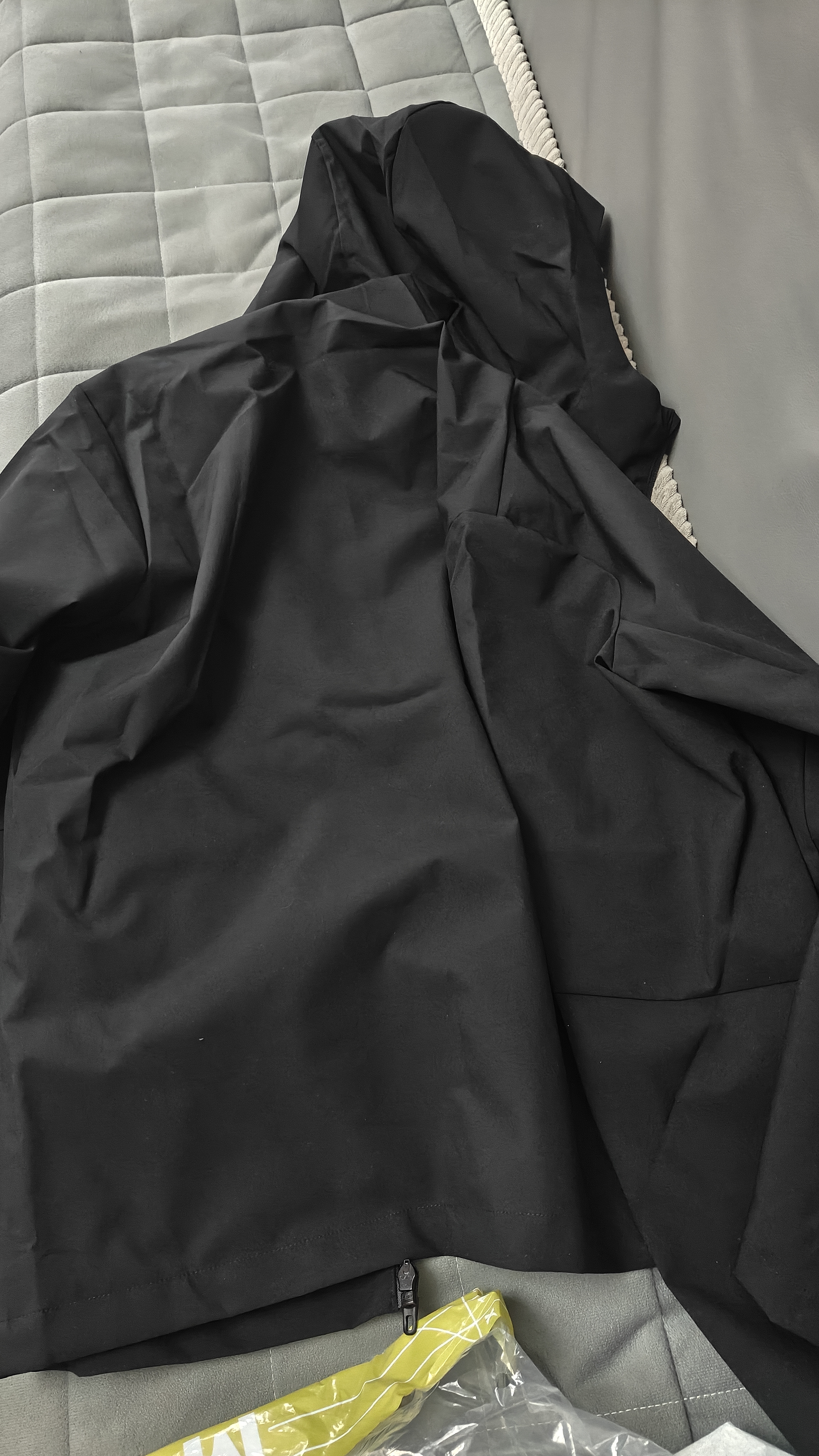 特步防泼水外套秋季新款男夹克上衣跑步服户外骑行服双层风衣运动服 【晴雨两穿 干爽不湿冷】正黑色-0130常规 L 实拍图