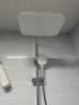 九牧（JOMOO）九牧花洒淋浴亮银琴键自动除垢精铜水路淋浴器36602-536/1B-1 实拍图
