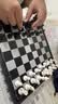 友邦（UB） 国际象棋黑白色磁性可折叠便携培训教学用棋露营(中号) 实拍图