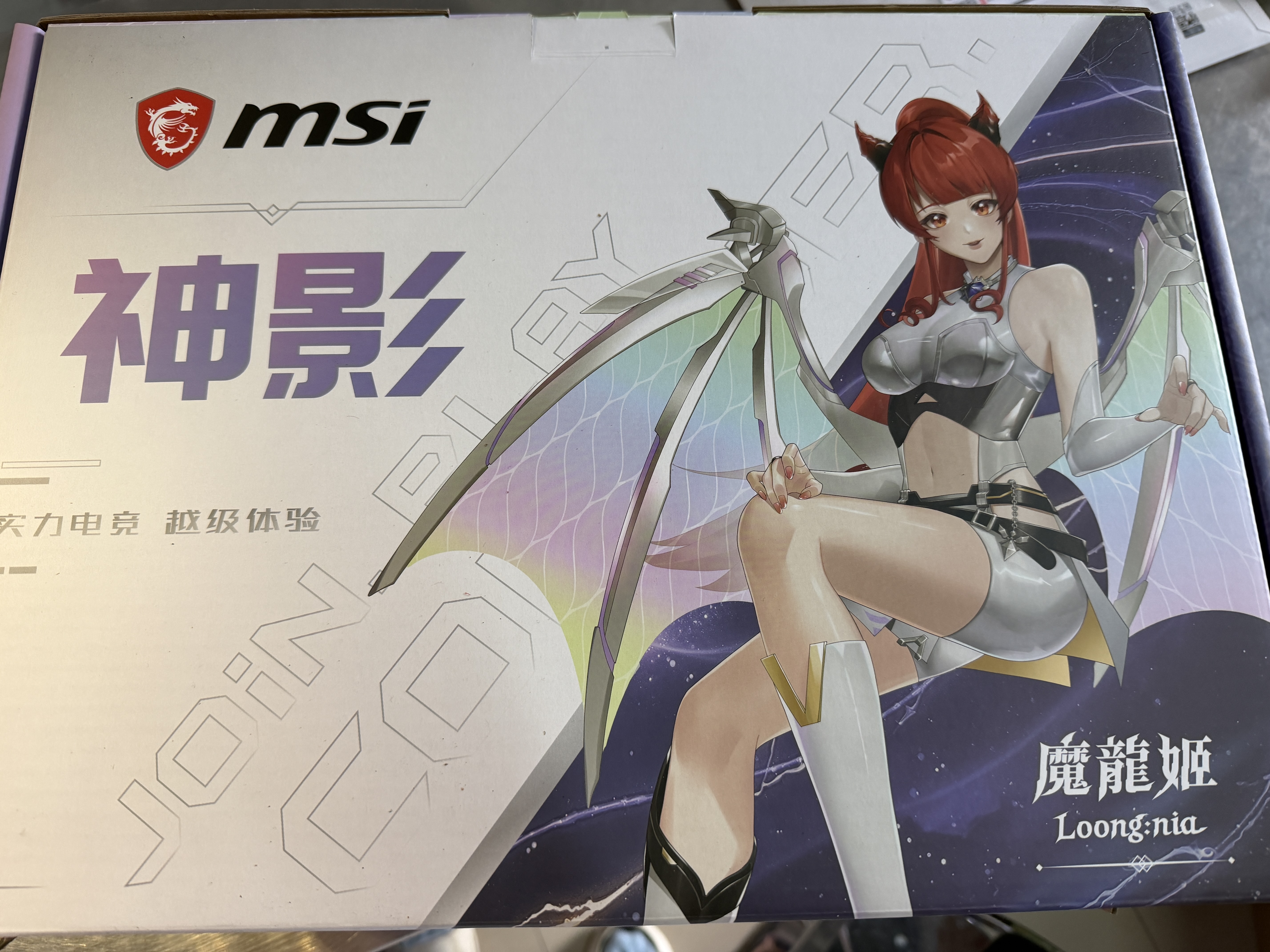 微星（MSI）神影16魔龙姬限定款 16英寸游戏笔记本电脑（酷睿i9-14900HX RTX5060 16G 1TB 2.5K240Hz）星云白 实拍图