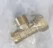 安达通 三通接头 4分黄铜一进二出三通螺纹热水器角阀燃气管水管配件 4分外外内三通活接 实拍图