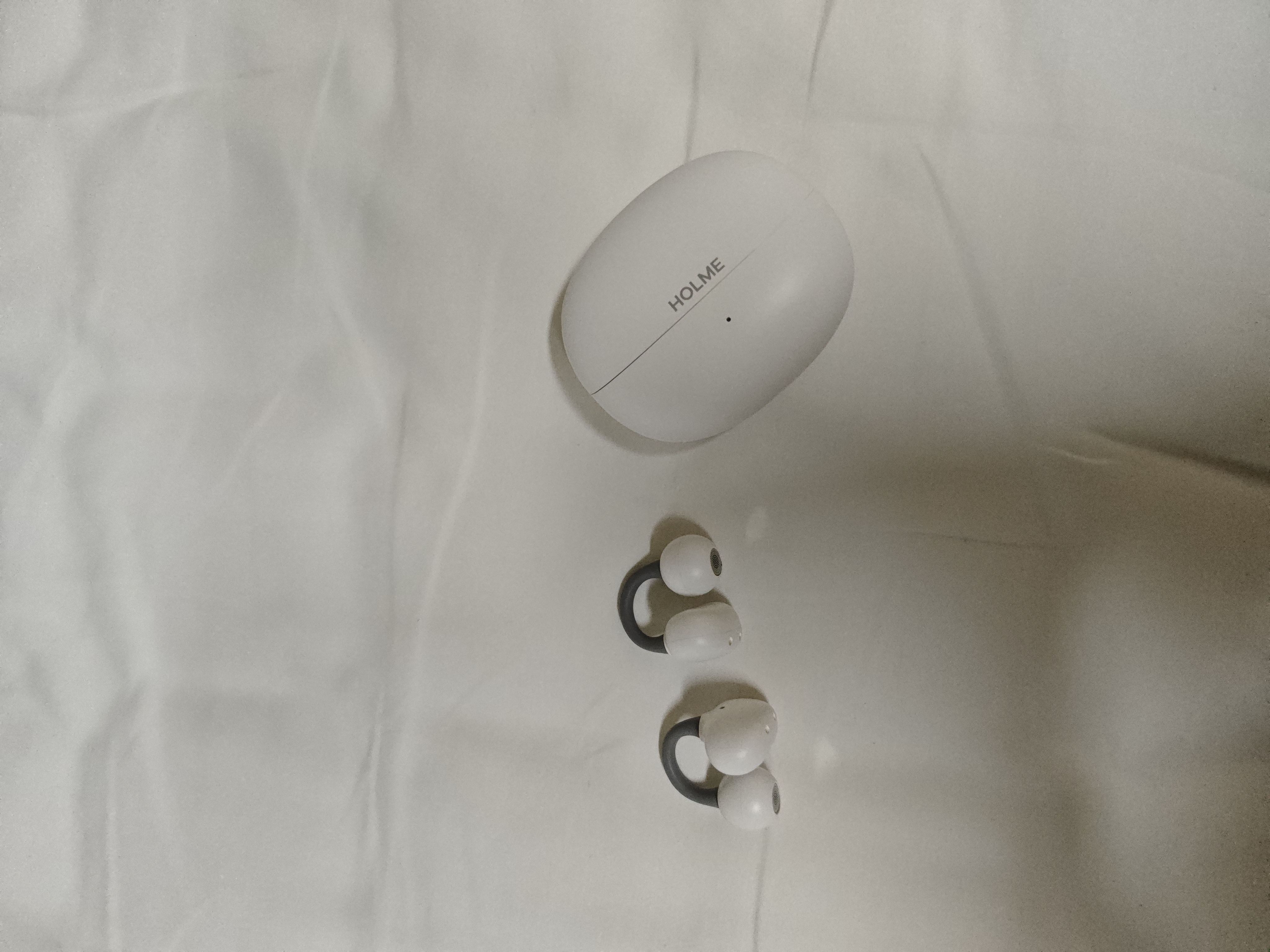 虹觅HOLME Air2小云夹耳夹式蓝牙耳机开放式气传导久戴不痛运动跑步防水长续航无线新品防漏音通话降噪 虹觅白 小云夹 实拍图