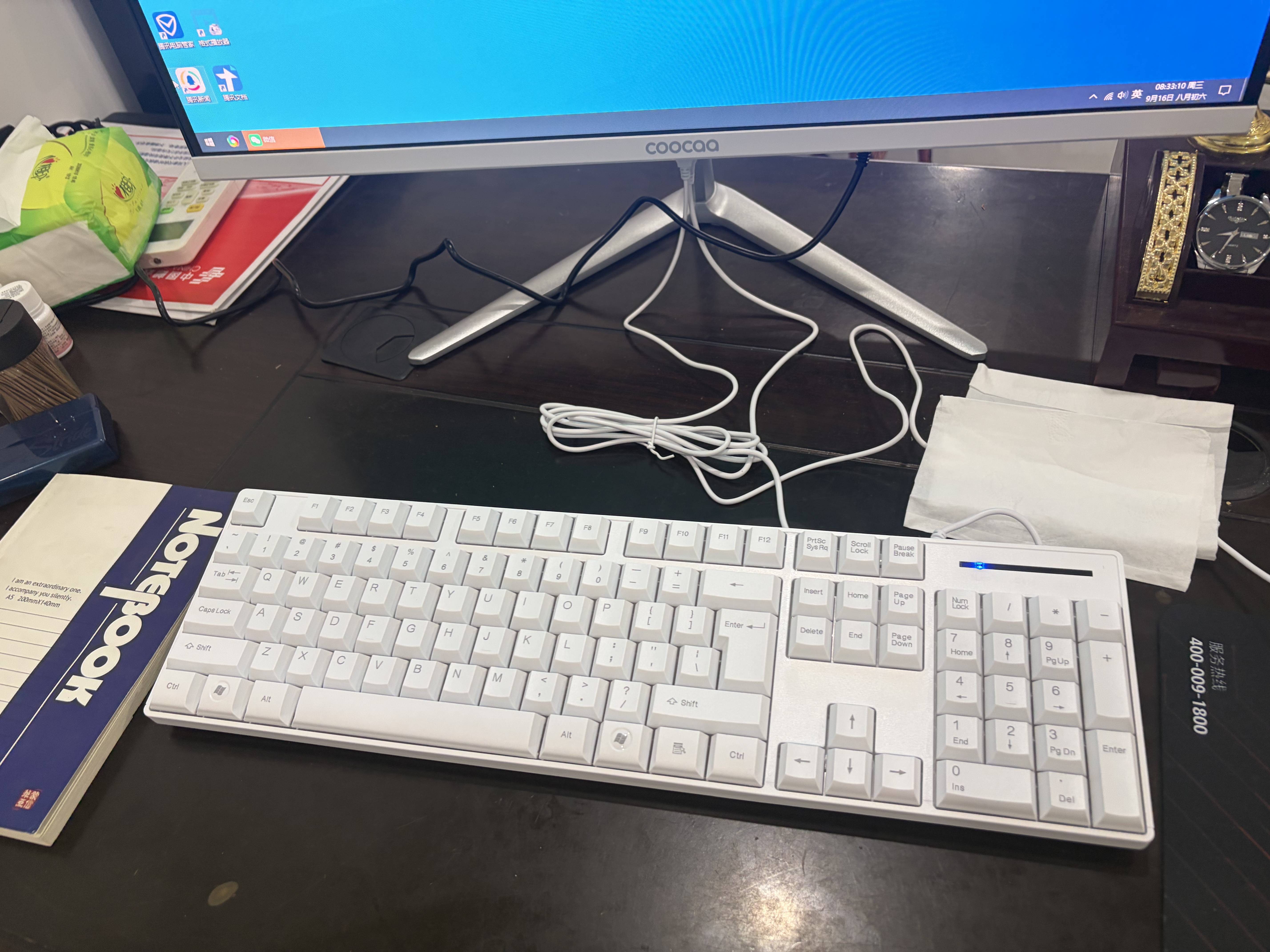 酷开创维一体机电脑27英寸 家用商务办公学习台式主机高清全套（Intel 6100+16+256G）WIFI 蓝牙 实拍图