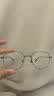 依视路（ESSILOR） 新款商务男镜架时尚镜框女配依视路镜片近视定制眼镜网上配镜 钛金属-4023BK-黑色 镜框+依视路膜岩高清1.60现片 实拍图