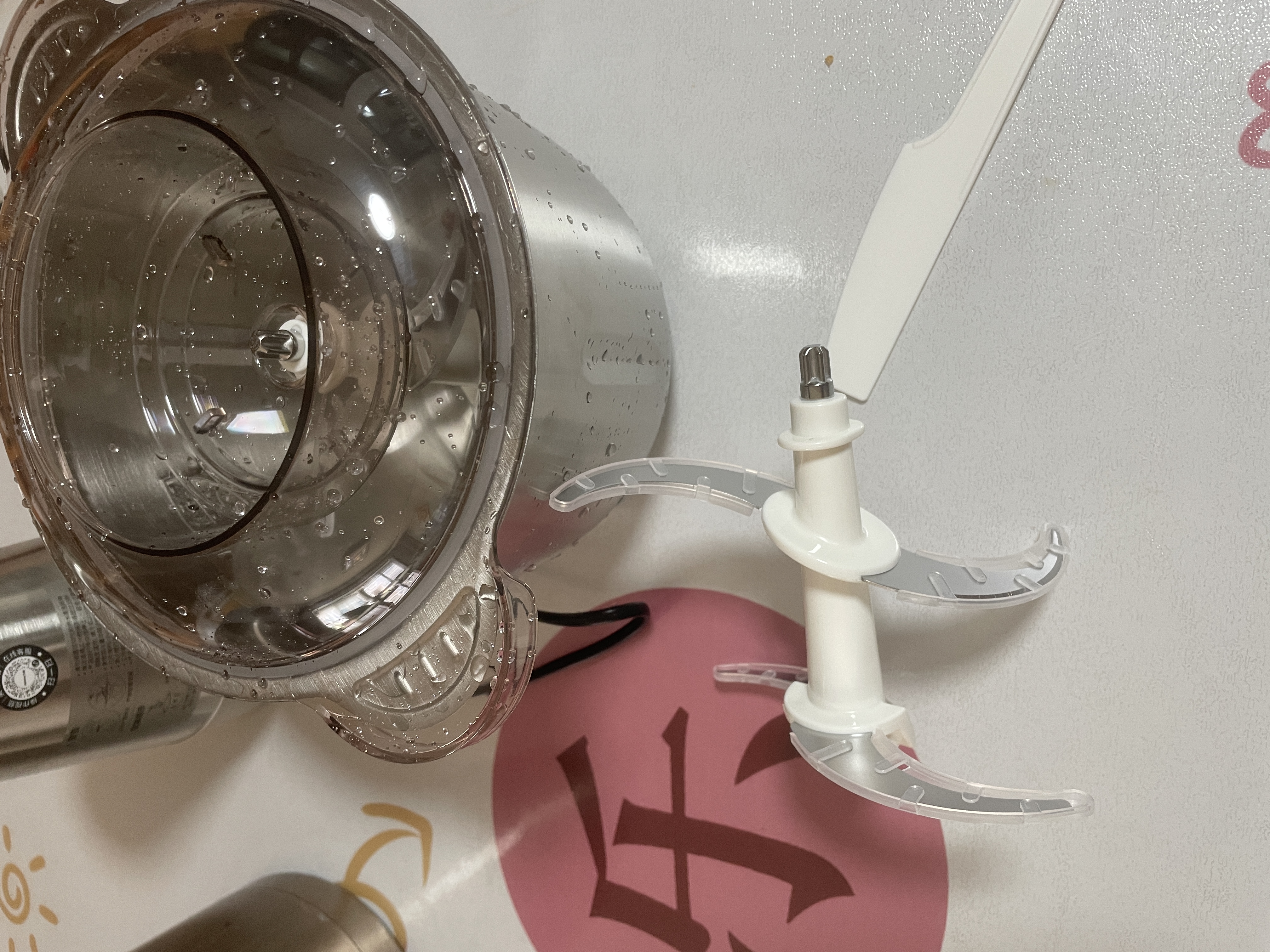 九阳（Joyoung）【重磅新品】多功能电动不锈钢磁吸无孔刀荤素分开双档辅食机绞馅机3L大容量家用绞肉机LA568(D) 实拍图