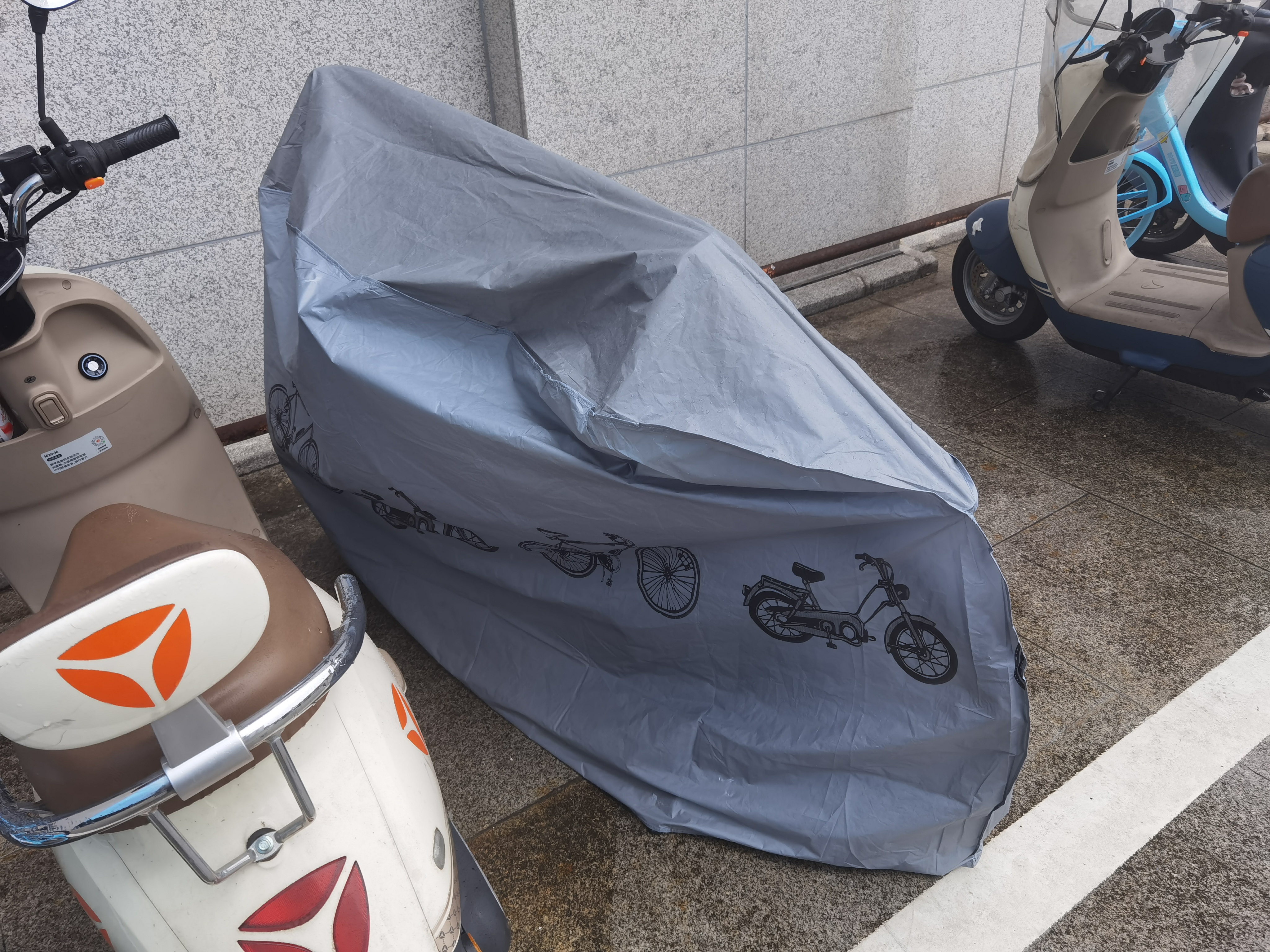 四万公里自行车雨罩通用加厚防尘防雨单车山地车车衣遮雨防晒保护套 实拍图