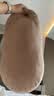 MUJI可当成腰垫使用的柔软靠垫 抱枕中秋节礼物 橙红色 49*22*15cm 实拍图