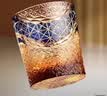 CLITON 满山菊琥珀威士忌杯手工切子水晶玻璃烈酒杯洛克洋酒杯水杯 实拍图