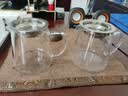 金镶玉玻璃公道杯 带不锈钢过滤茶漏网茶海茶具配件分茶器 带漏公杯 实拍图