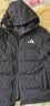 adidas 600蓬保暖连帽鸭绒羽绒服夹克外套男女秋冬阿迪达斯轻运动 黑色(推荐选大一码)   L 实拍图