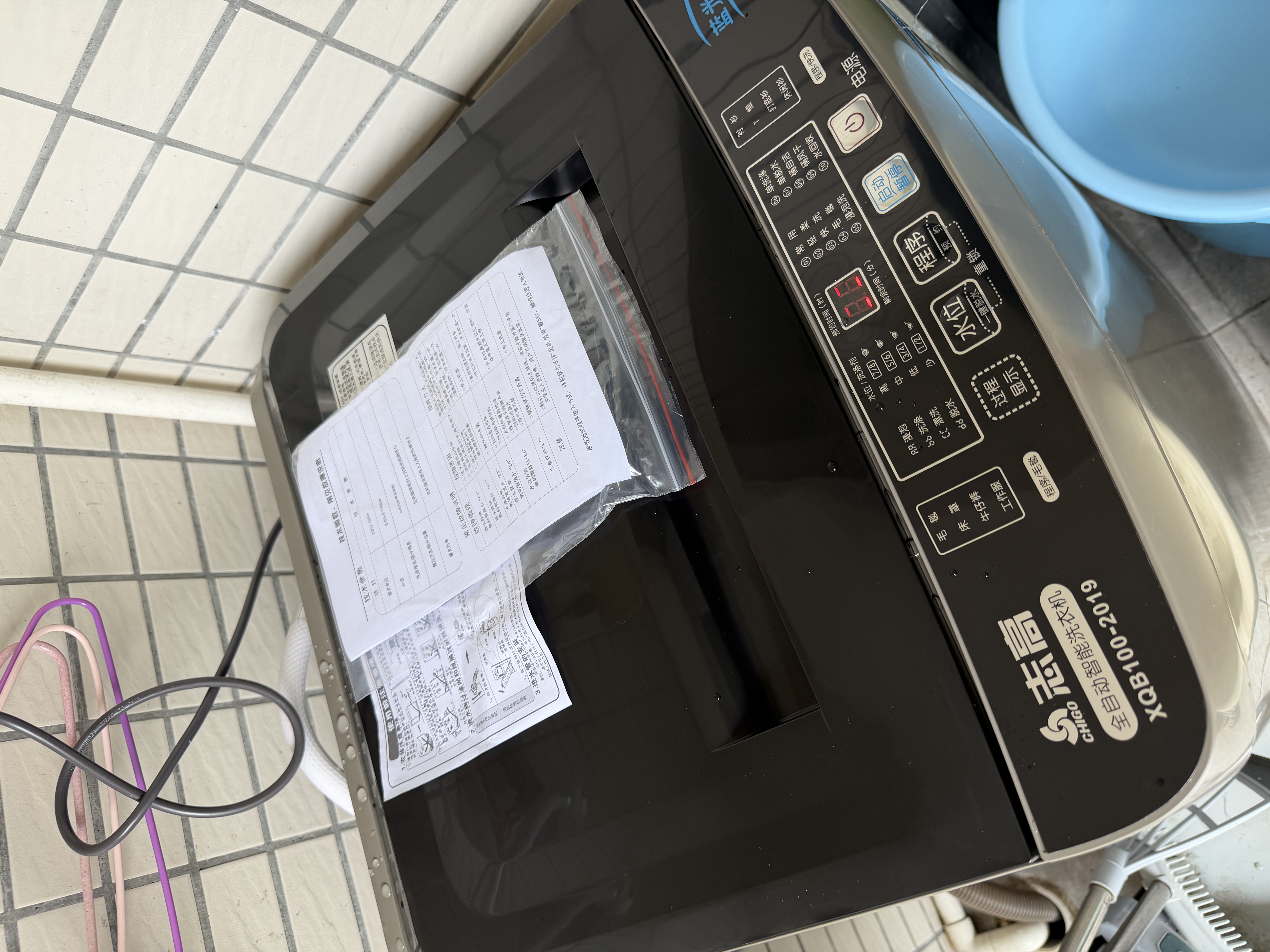 志高（CHIGO）全自动洗衣机 家用小型波轮 洗脱一体机大容量 公寓宿舍出租房 咖啡金 波轮 10kg 【蓝光洗护+风干洁桶+强电机】 实拍图
