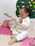 成长寄婴儿袜子冬季加绒加厚男宝中筒袜新生宝宝室内学步防滑隔凉地板袜 实拍图