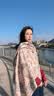 杜森纳空调房月子披肩外搭两用春秋送妈妈礼物送长辈保暖丝巾围巾女冬季 实拍图