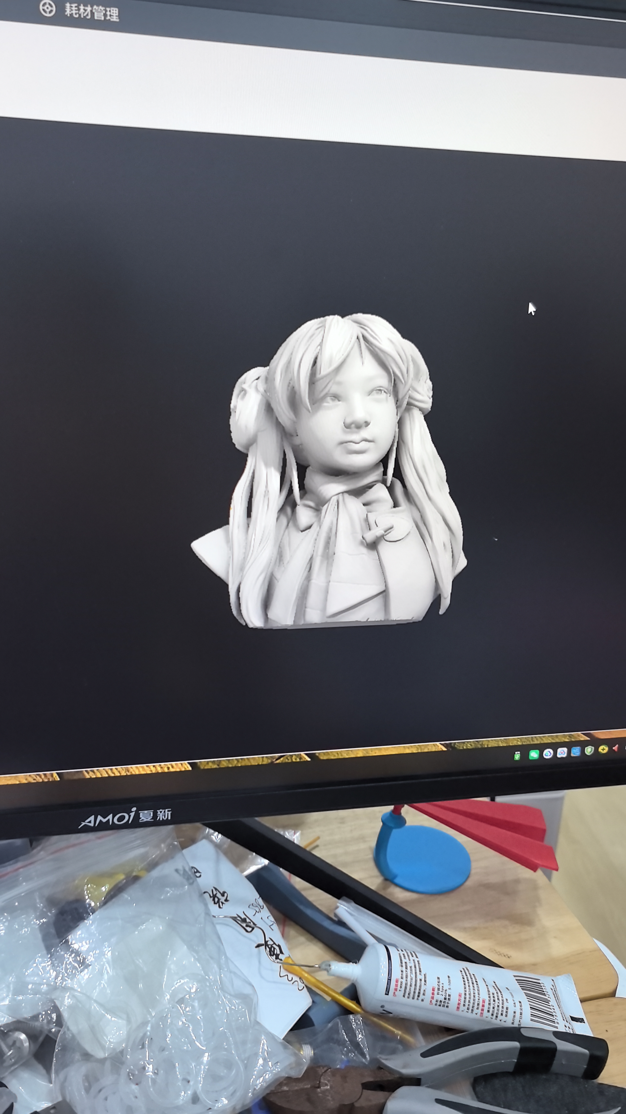 创想三维Soleyin  PLA 入门 3D打印耗材 高性价比 新手友好 高速打印 安全环保  净重1kg 【白色】【PLA】1KG 含料盘 实拍图