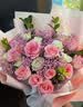 馨仪鲜花速递玫瑰向日葵康乃馨花束送女友老婆生日礼物同城配送 11朵粉玫瑰混搭花束 实拍图