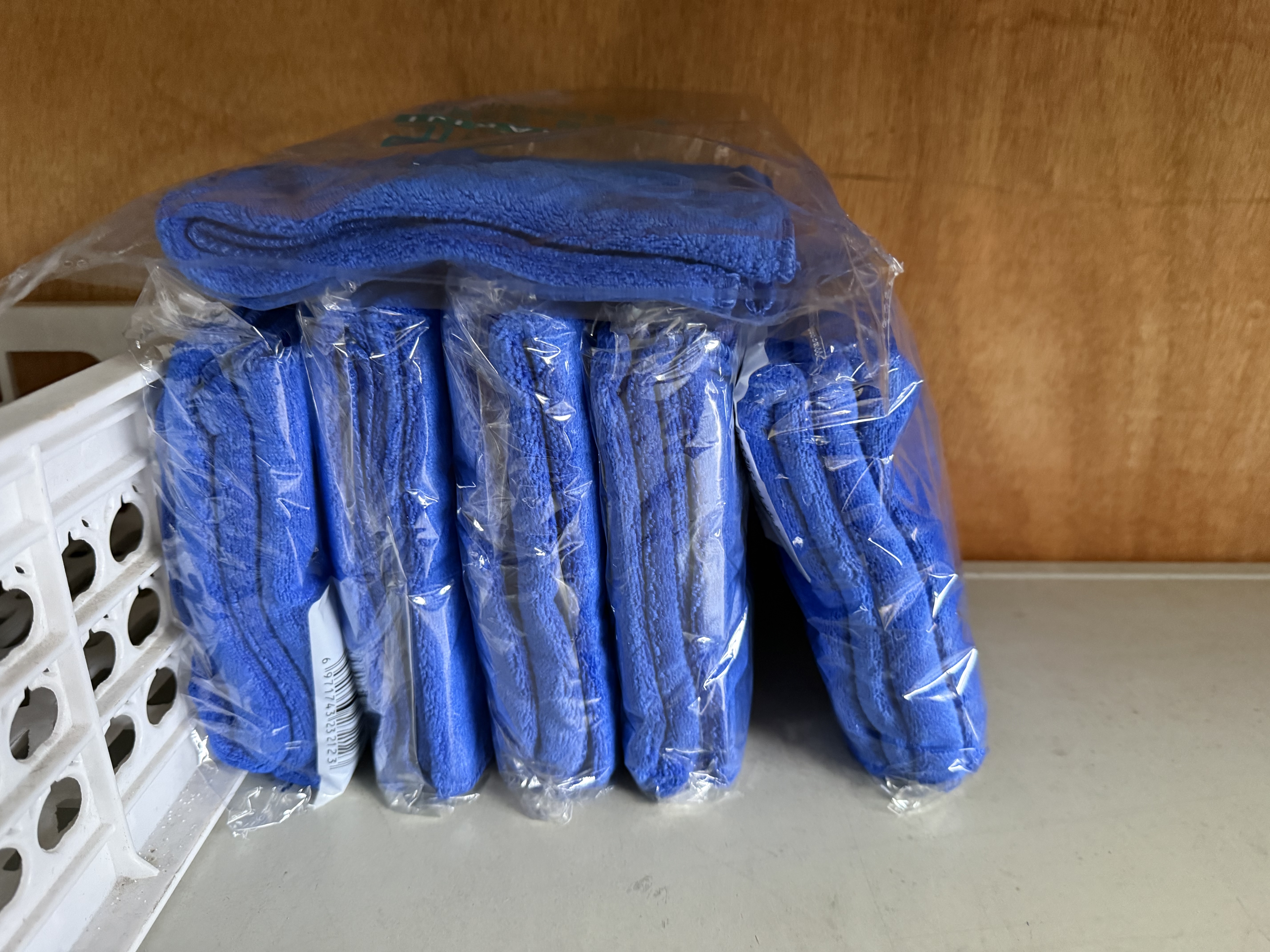 美家日记抹布 蓝色75*35cm*2条加厚加大 商用物业洗车抹布 吸水家务洗碗布 实拍图