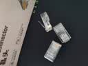 山泽 六类网线水晶头 6类千兆网络接头Cat6电脑连接器 RJ45工程级镀金水晶头100个 WL-6100 实拍图