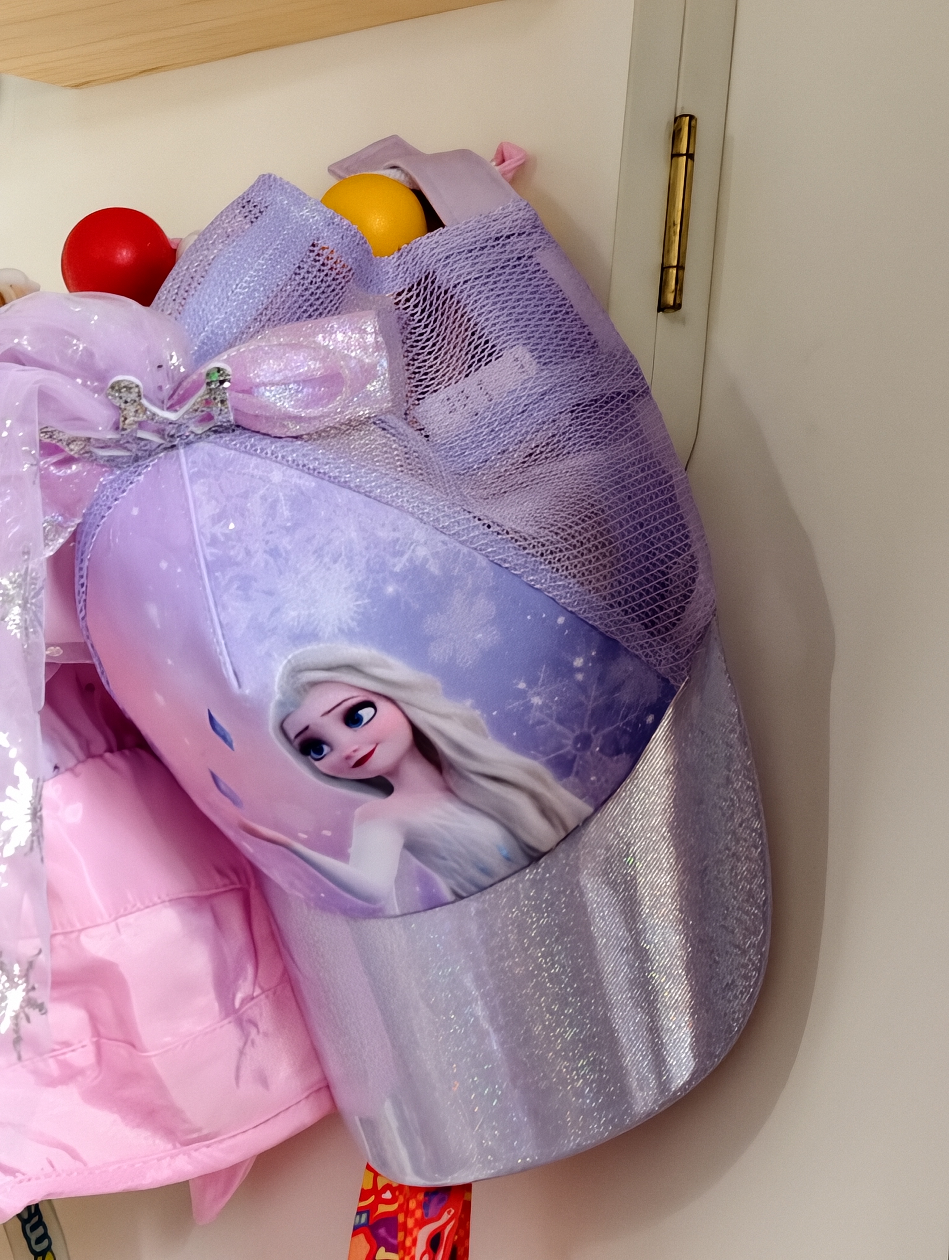 迪士尼（Disney）迪士尼爱莎公主儿童帽子春夏女童帽子宝宝遮阳帽艾莎棒球帽鸭舌女 实拍图