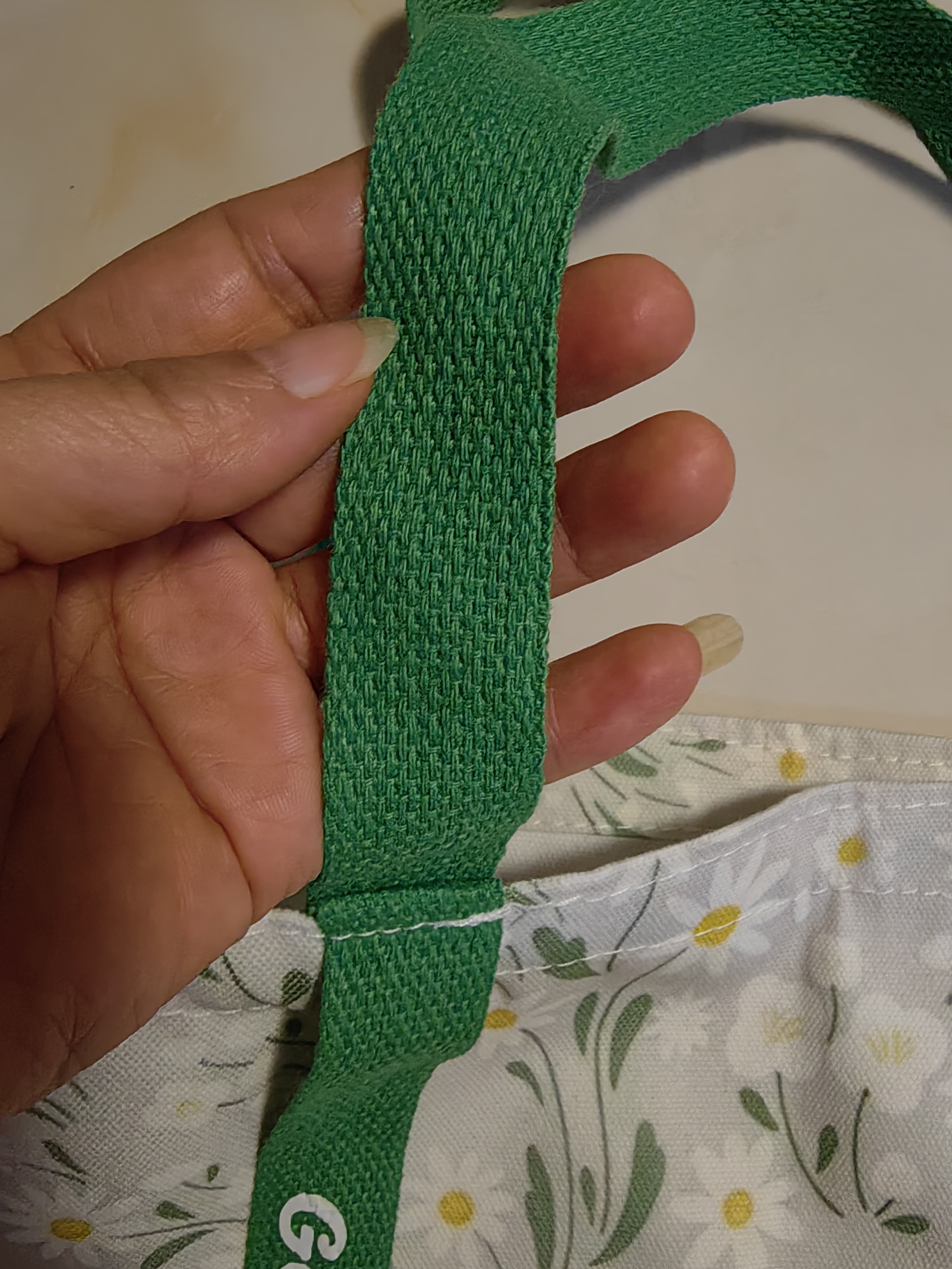 事务包小雏菊帆布包大容量学生ins风托特包清新出街通勤好物 绿色小雏菊 32*35厘米-大号【好物推荐】 实拍图