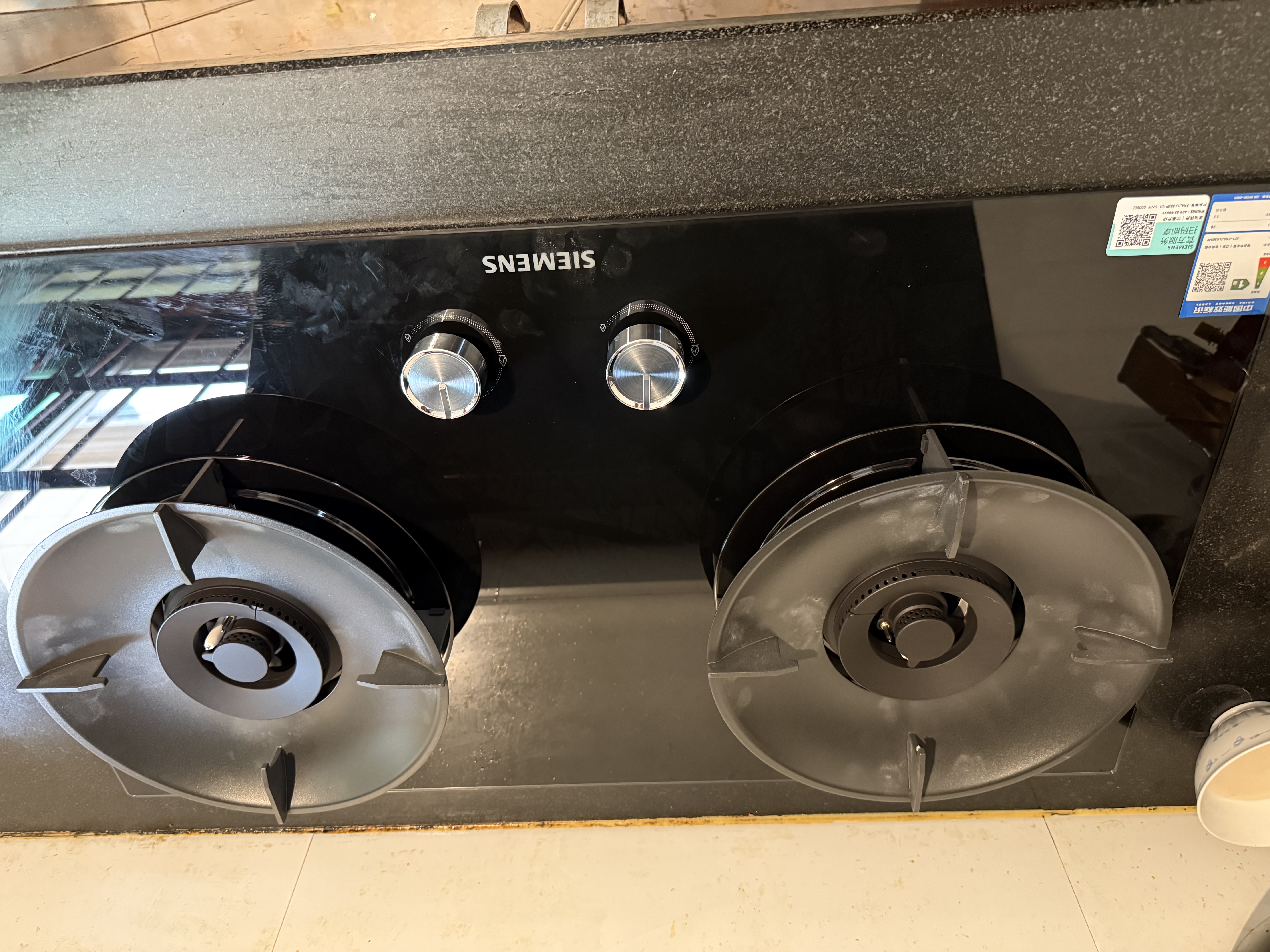 西门子（SIEMENS）【超高能效】Y5聚焰灶 双灶5.2kW70%热效率天然气嵌入式燃气灶以旧换新大火力厨房灶具ERAJ1A3BMP 实拍图