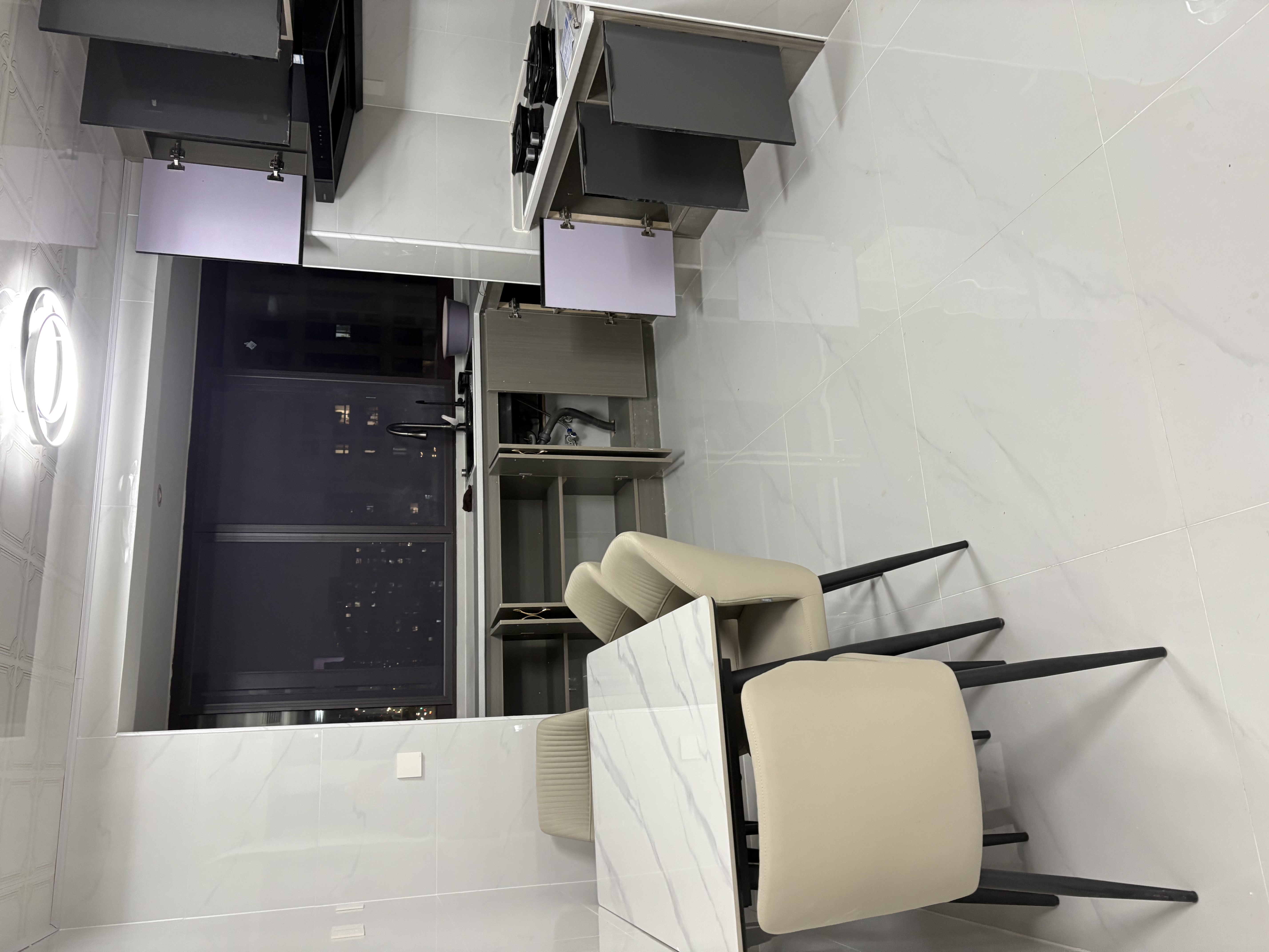 全友家居 现代简约岩板餐桌椅子全套轻奢高级感客厅新款饭桌家用4-6人 实拍图