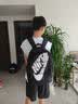 耐克（NIKE）男女双肩包背包 大容量旅行包电脑书包休闲包DV1296-010 黑白 实拍图