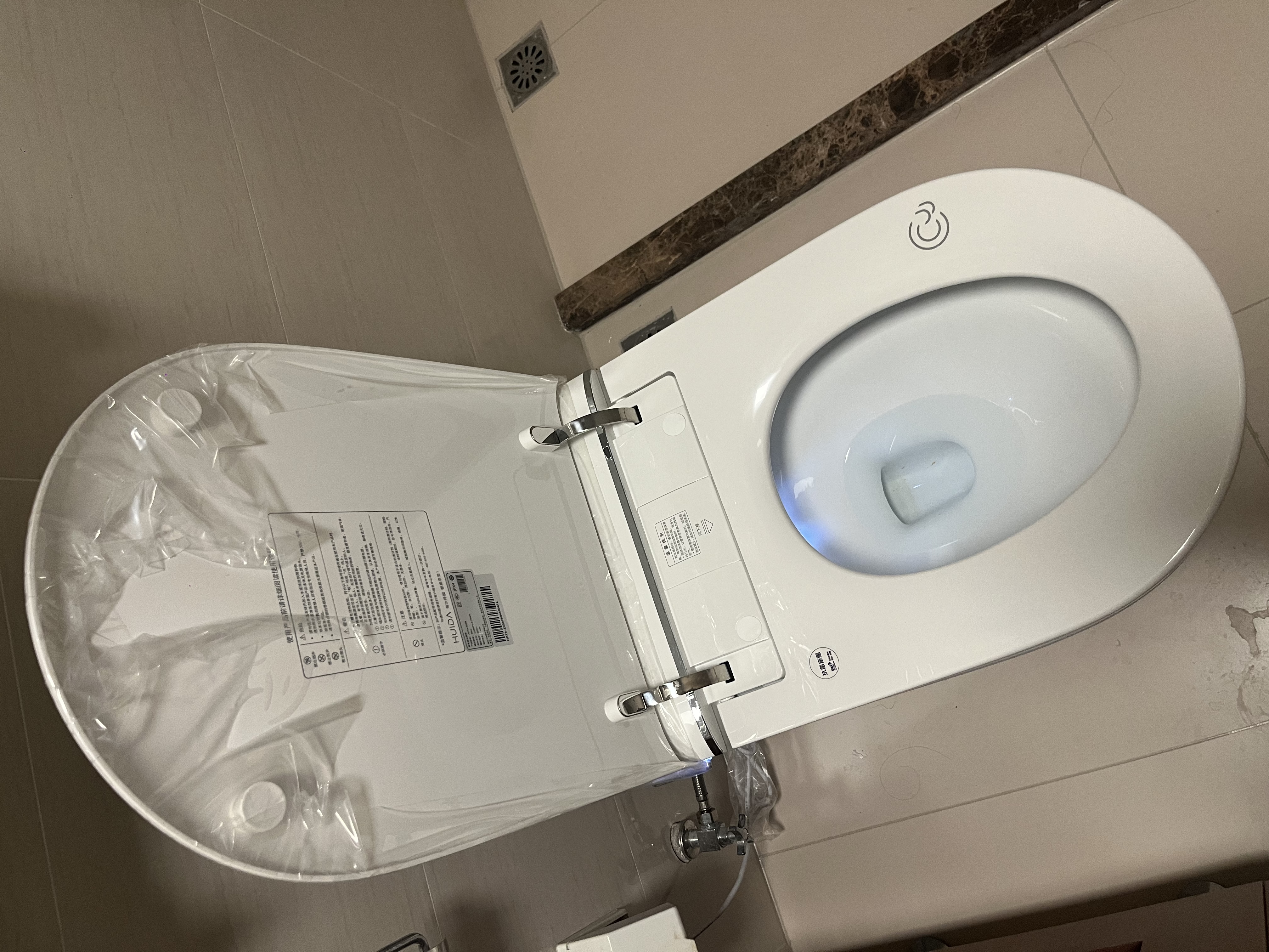 惠达（HUIDA）轻智能马桶家用带水箱免手触泡沫盾无水压限制坐便器EX09免费送装 实拍图