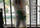 牧萌儿童雨衣男童女童防水全身雨披幼儿园小学生雨具 黄色小恐龙 2XL 实拍图