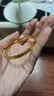 六福珠宝一生一世黄金手镯碎碎冰光影金足金结婚礼物 计价 56mm-约13.14克 实拍图