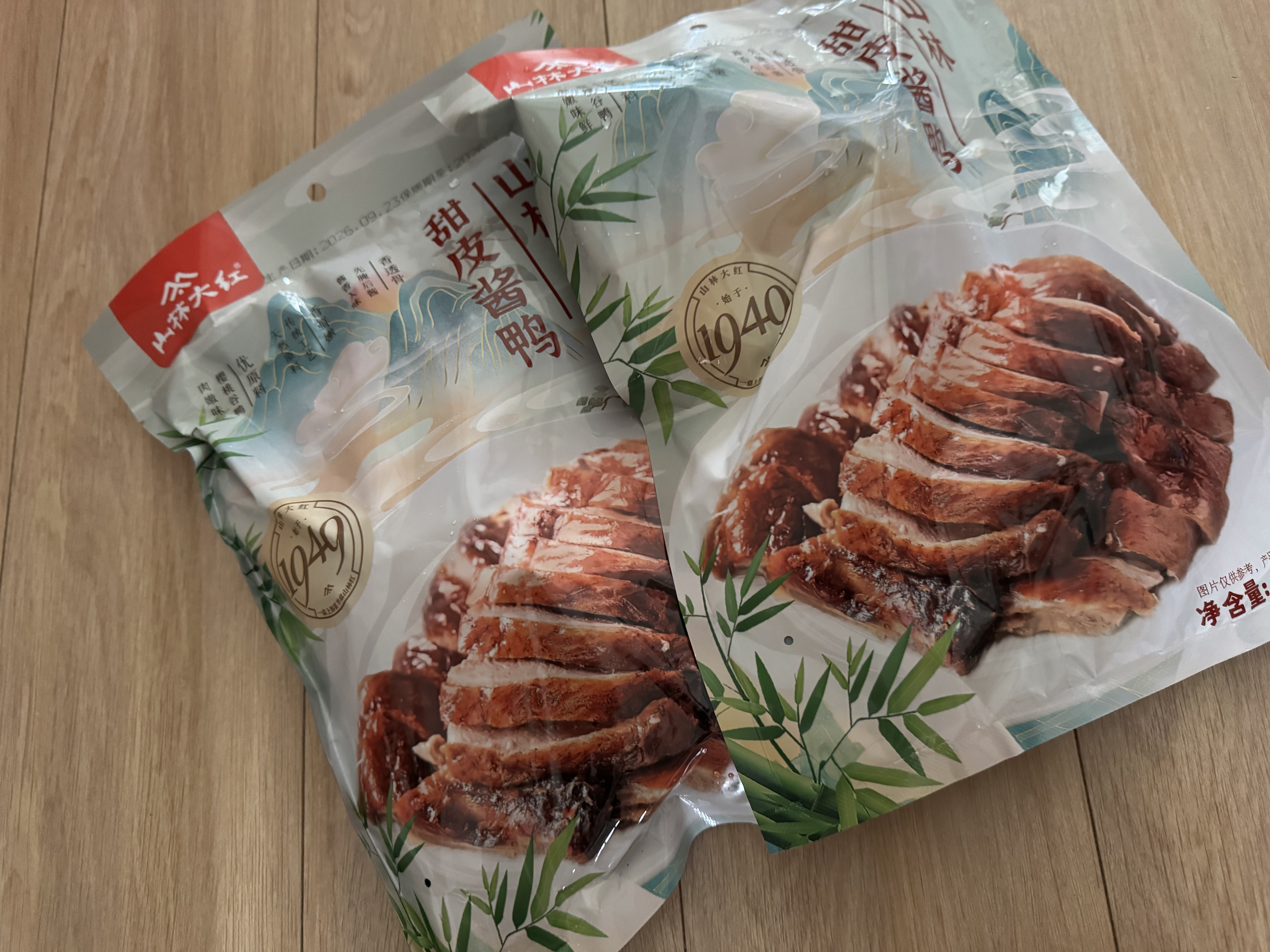 山林大红上海桂花甜皮酱鸭400g*2袋 上海特产卤味方便熟食零食 源头直发 实拍图