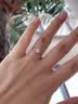 我爱钻石网天然真钻铂金钻戒女18K钻石戒指求婚克拉GIA裸钻定制送女友礼物 【铂金PT950】30分效果10分IJ色SI 双倍显钻 实拍图