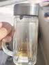 京东京造 茶杯 双层玻璃茶水分离泡茶咖啡杯子带把手大容量500ml 实拍图