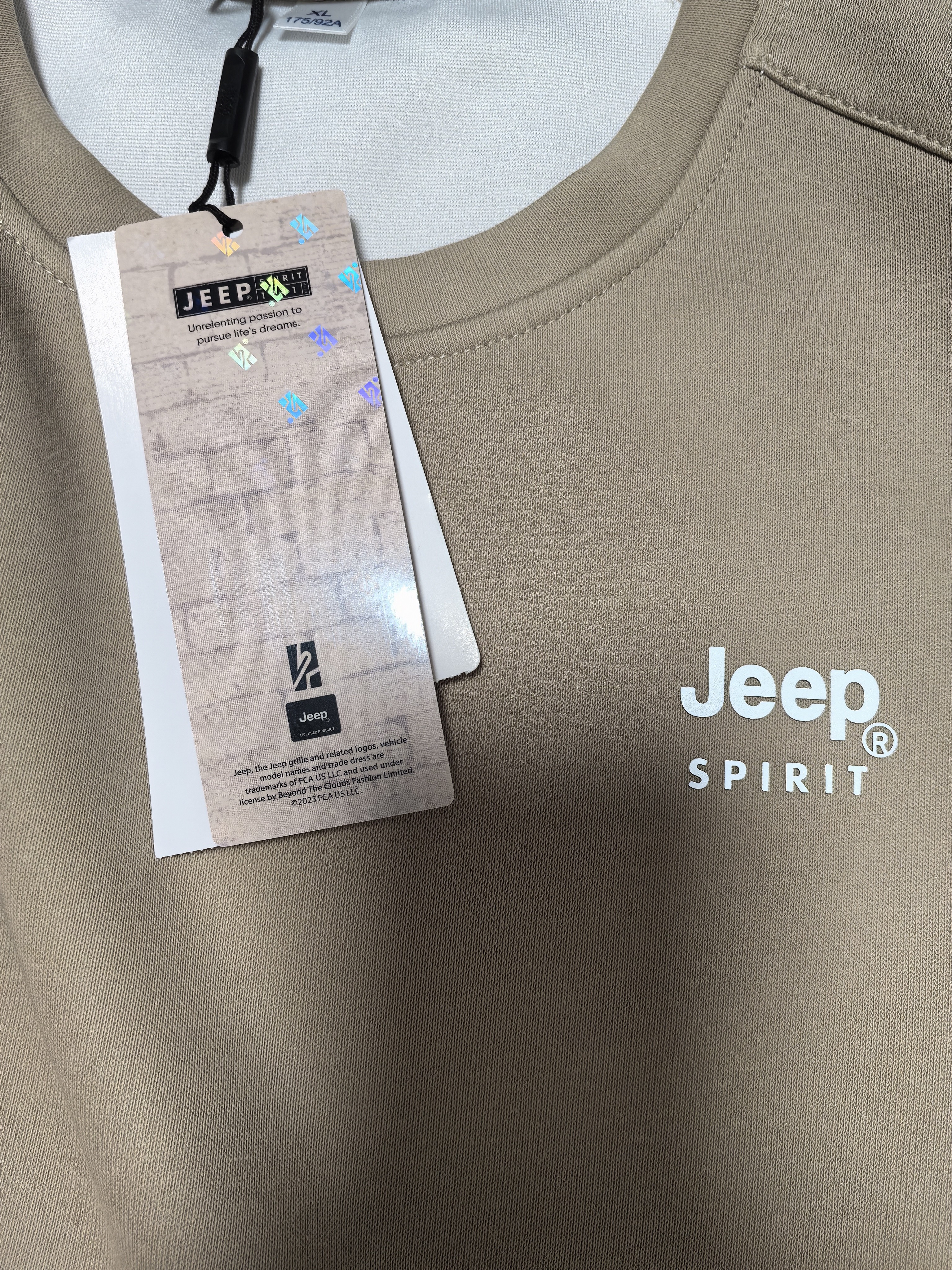 JEEP SPIRIT吉普卫衣男春秋季圆领长袖T恤男宽松套头上衣修身打底衫男装XL 实拍图