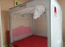 Baby boatbabyboat贝舟2026新款婴儿童防摔蚊帐防掉床围栏宝宝家用卧室全罩 升级V3max款【全底网纱】扁管不硌腿+重工网纱 1.8m*2m 实拍图