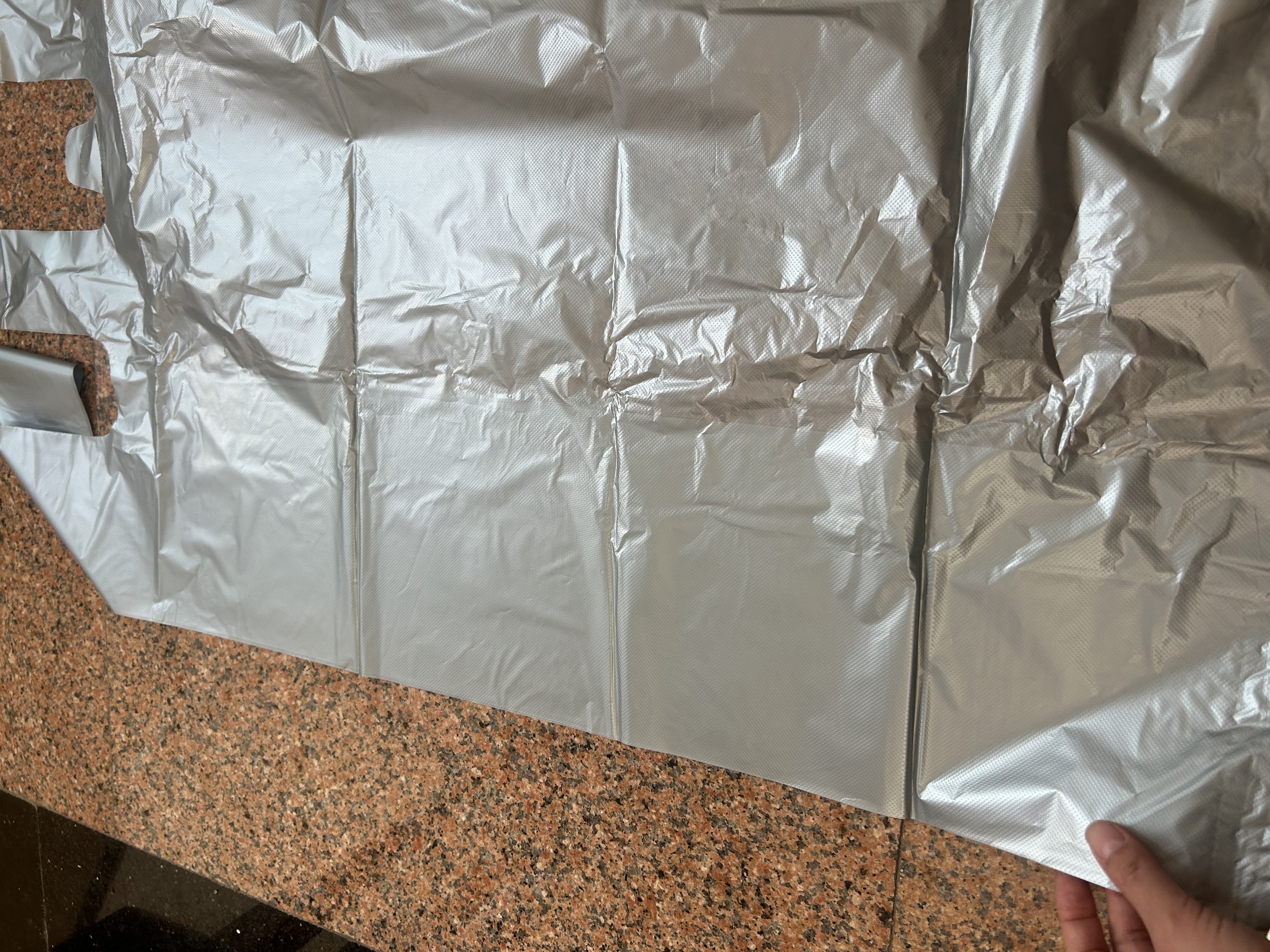 宜之选（yessel）搬家打包袋65*100cm*20只/包 加厚大塑料袋被子衣服收纳储物袋物流中转袋防尘防潮手提行李袋马甲袋垃圾袋 实拍图