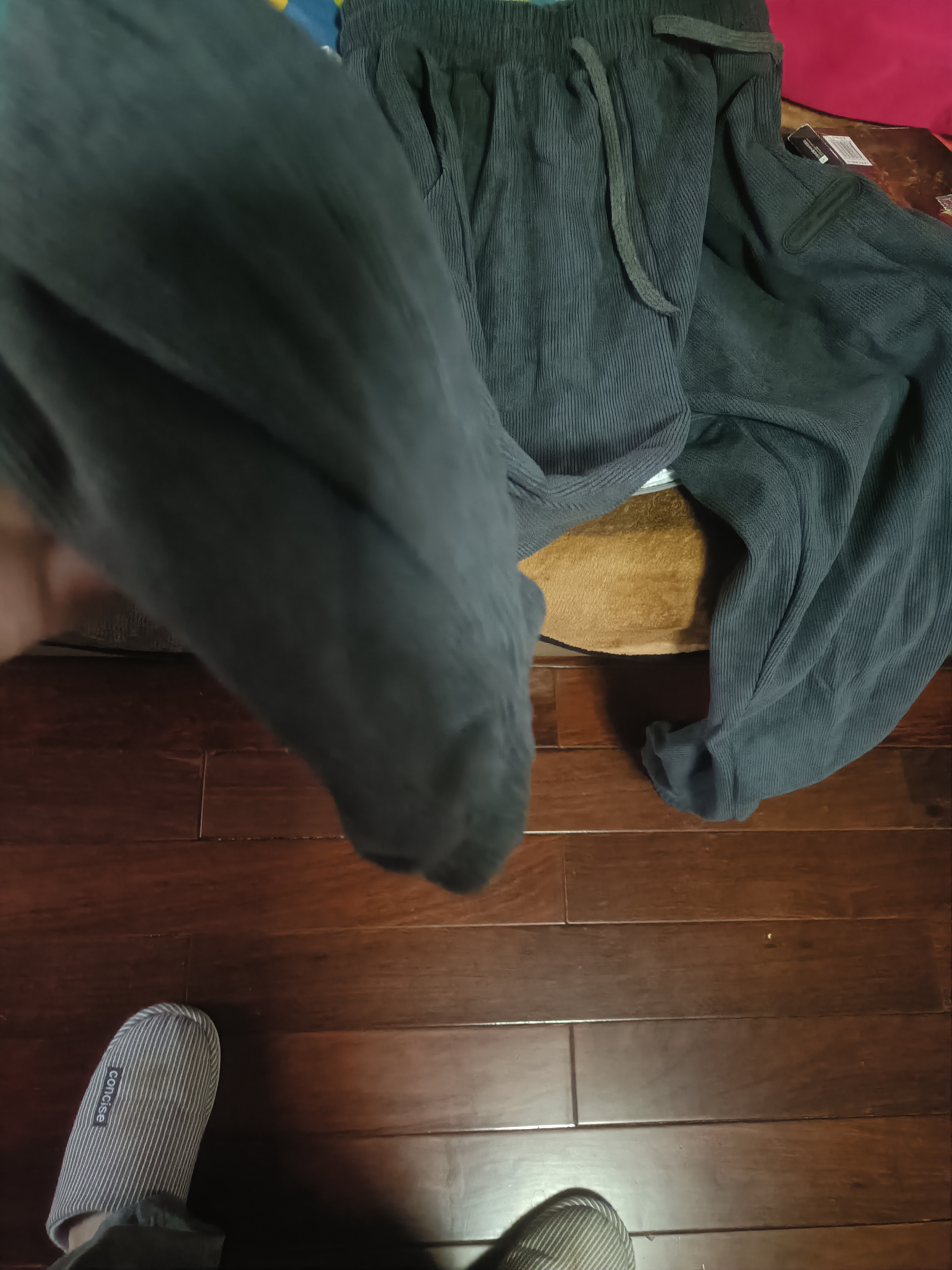 清仓捡漏灯芯绒休闲裤男士秋冬季宽松束脚卫裤加厚保暖工装运动裤 【工厂直销高质量清仓捡漏】K162加绒灰色 3XL 建议体重130-140斤可穿 实拍图