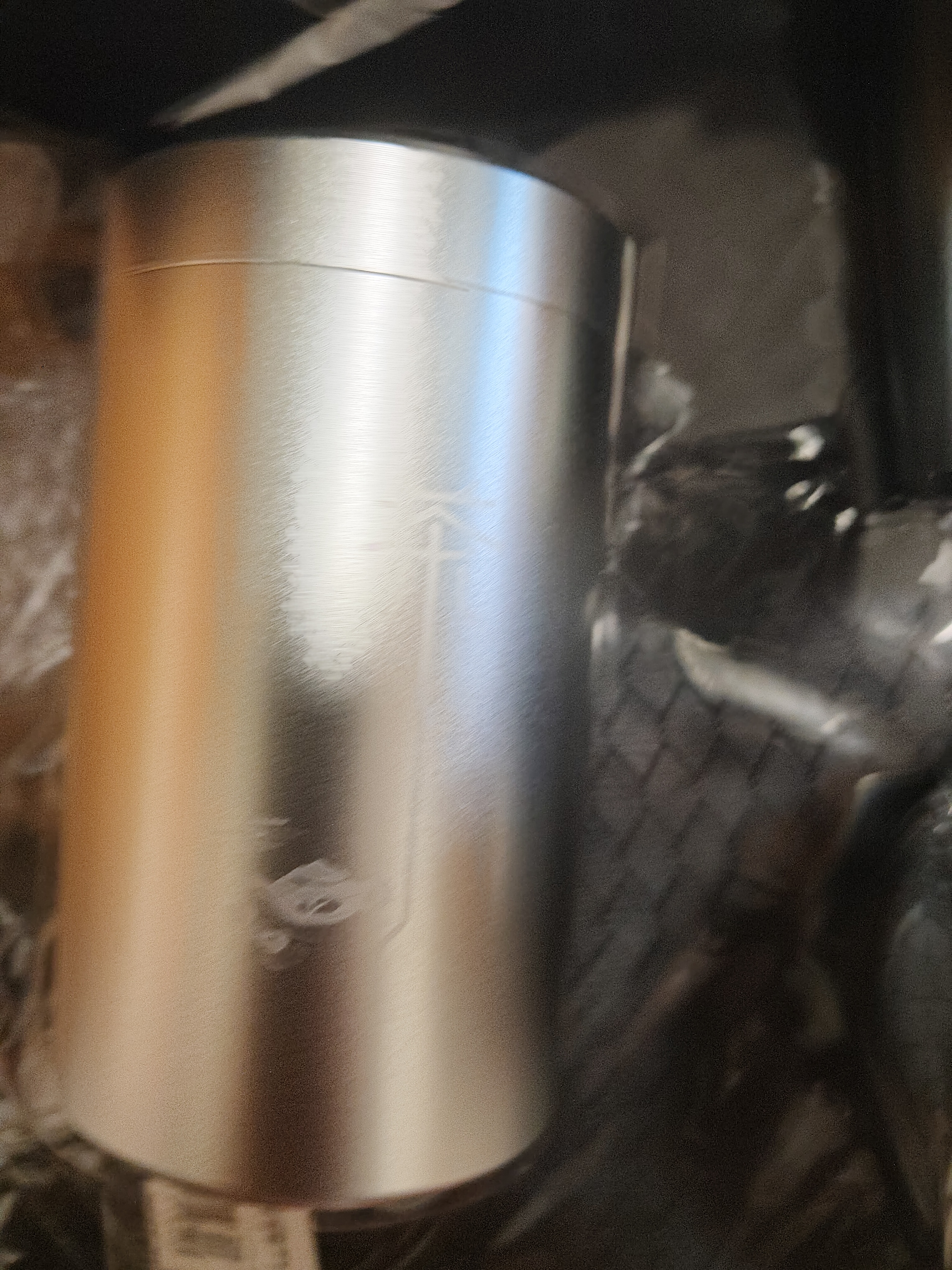 京适茶叶罐便携小茶罐铝合金属储存罐密封罐装高端茶叶盒空盒收纳盒 活动中/茶【太空银】中号短款 140ml 实拍图