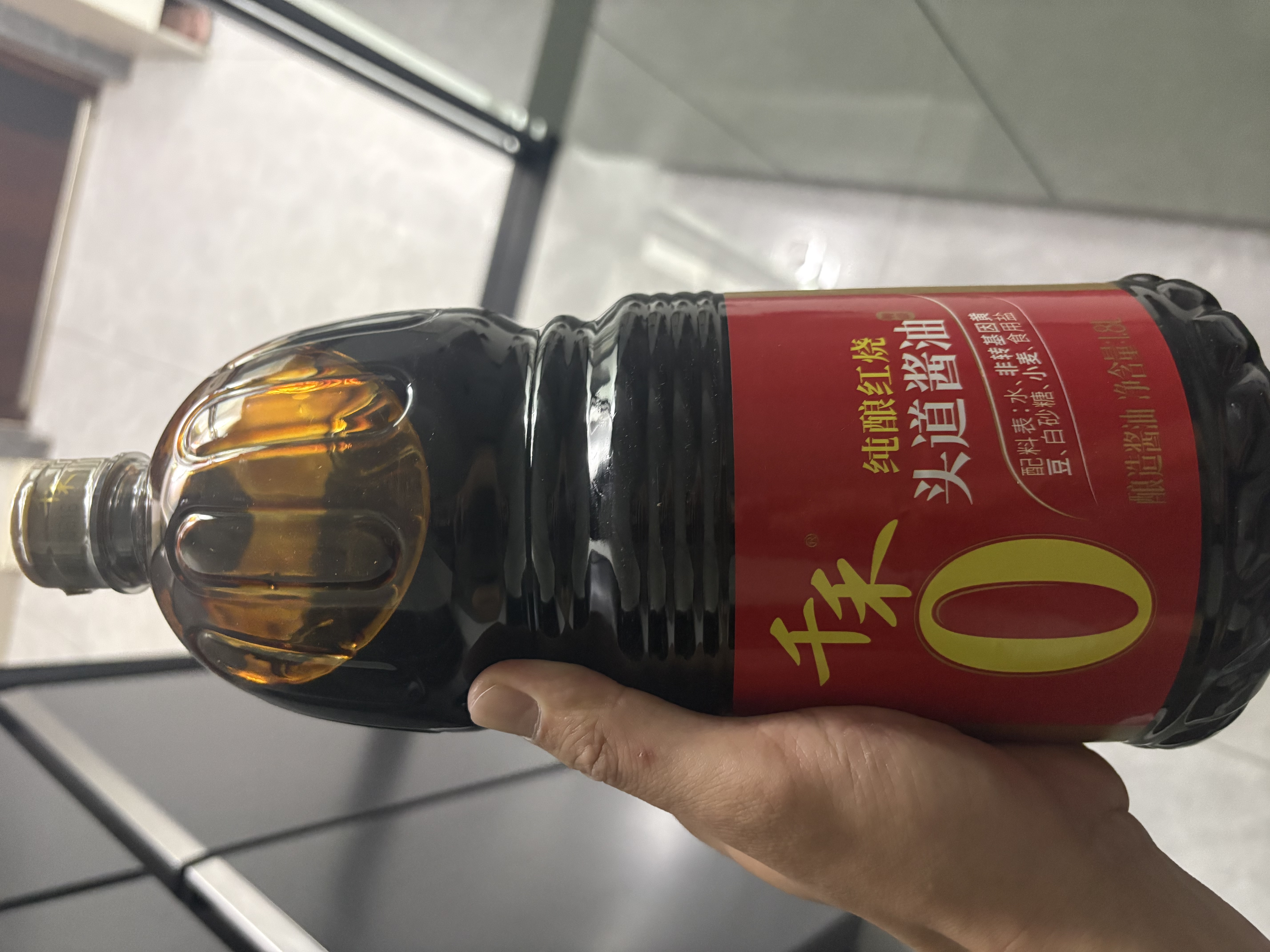 千禾纯酿红烧 酿造酱油 1.8L【0添加 特级酱油】头道上色提鲜大瓶 实拍图