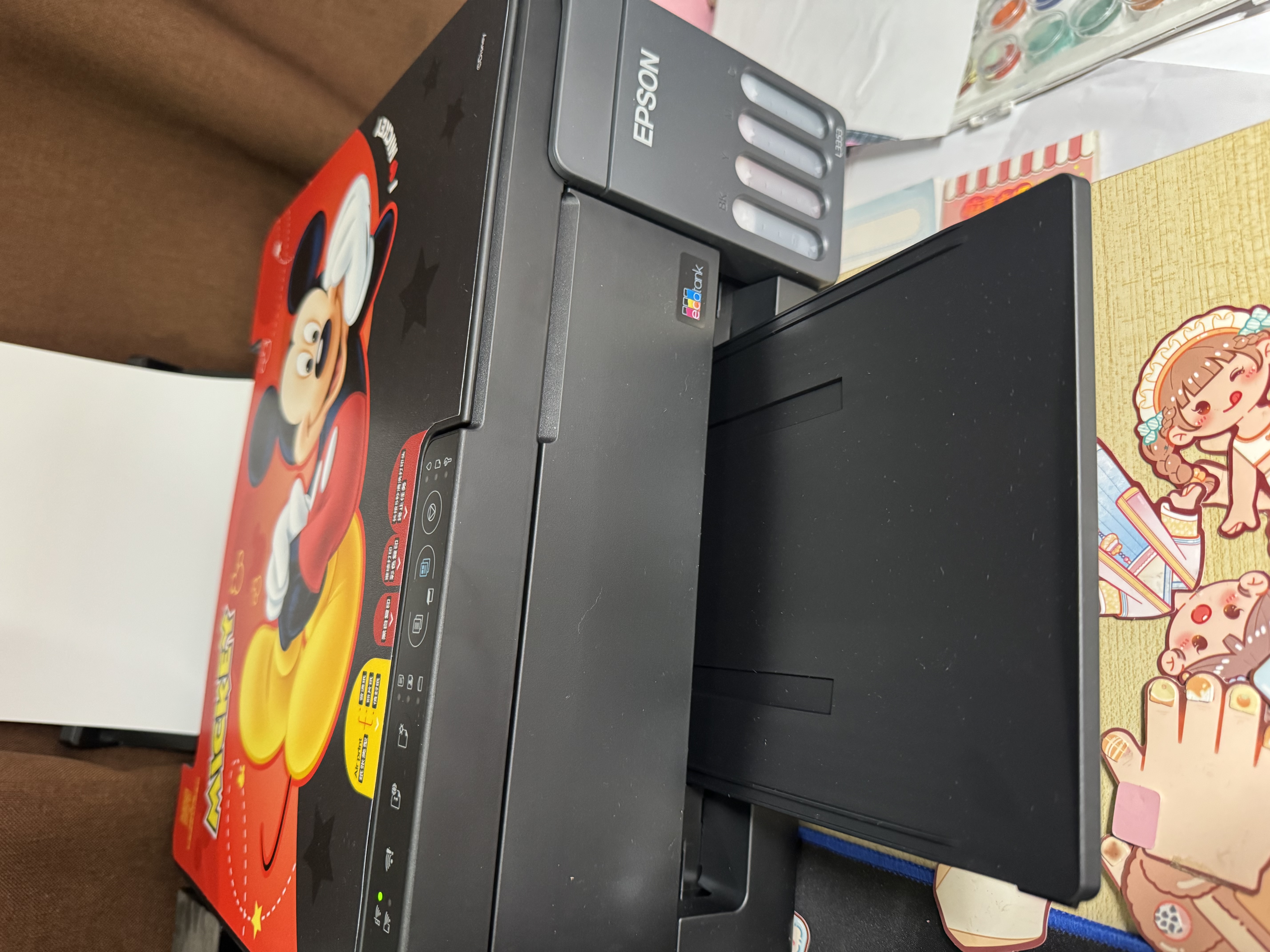爱普生（EPSON）【6代新品】L3353墨仓式彩色家用AI学习打印机 L3251/L3255升级版(打印复印扫描 微信/无线 黑色） 实拍图