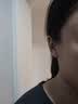 六福珠宝黄金耳钉日月星辰(单只)手工锤纹福满传家足金礼物 计价 约0.57克 实拍图
