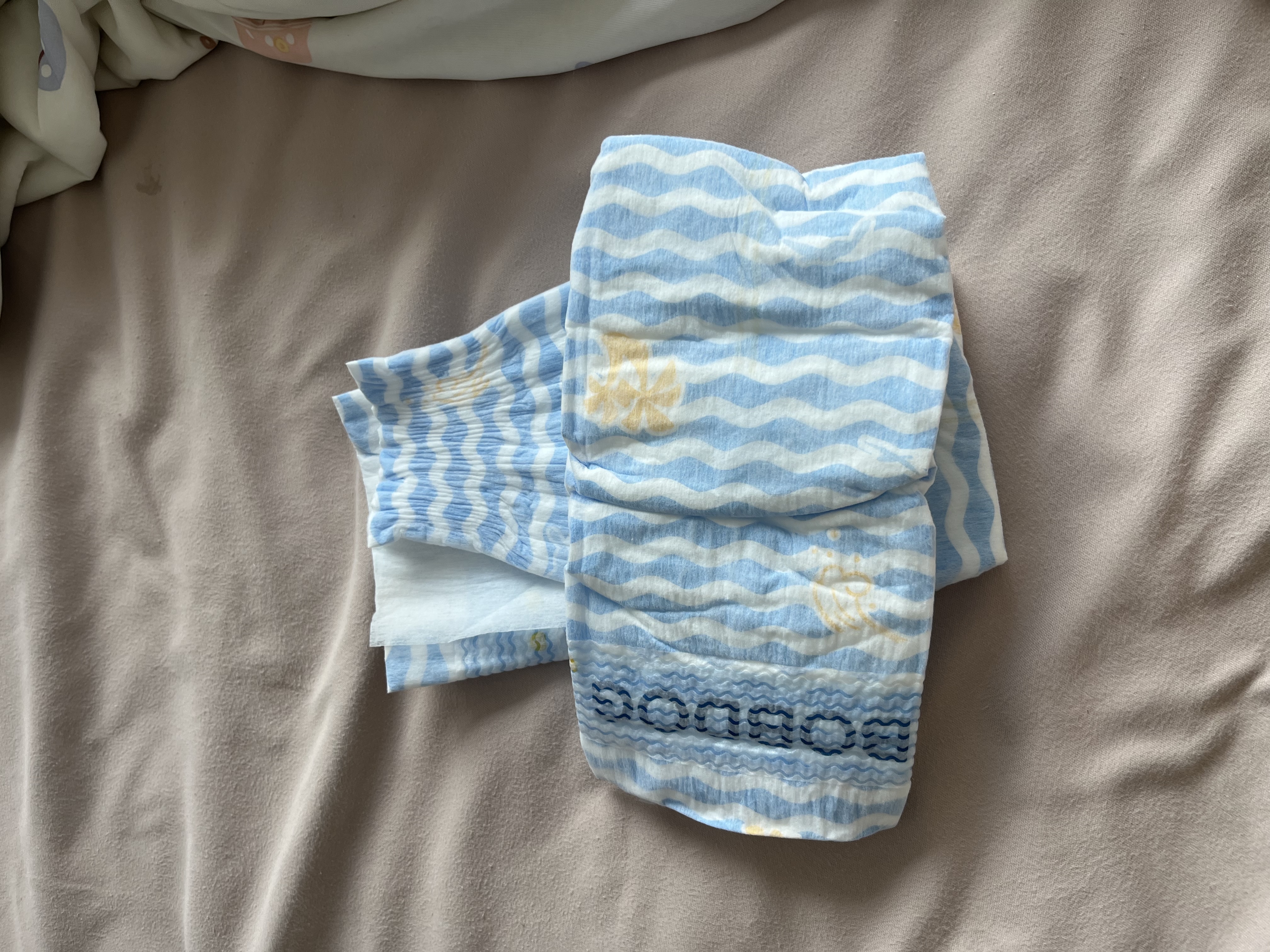 巴布豆（BOBDOG）【未检出甲酰胺】小波浪纸尿裤XXL60片超薄婴儿尿不湿透气 实拍图