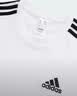 adidas纯棉休闲三条纹针织运动圆领正肩短袖T恤上衣男夏阿迪达斯   白/黑色   L 实拍图
