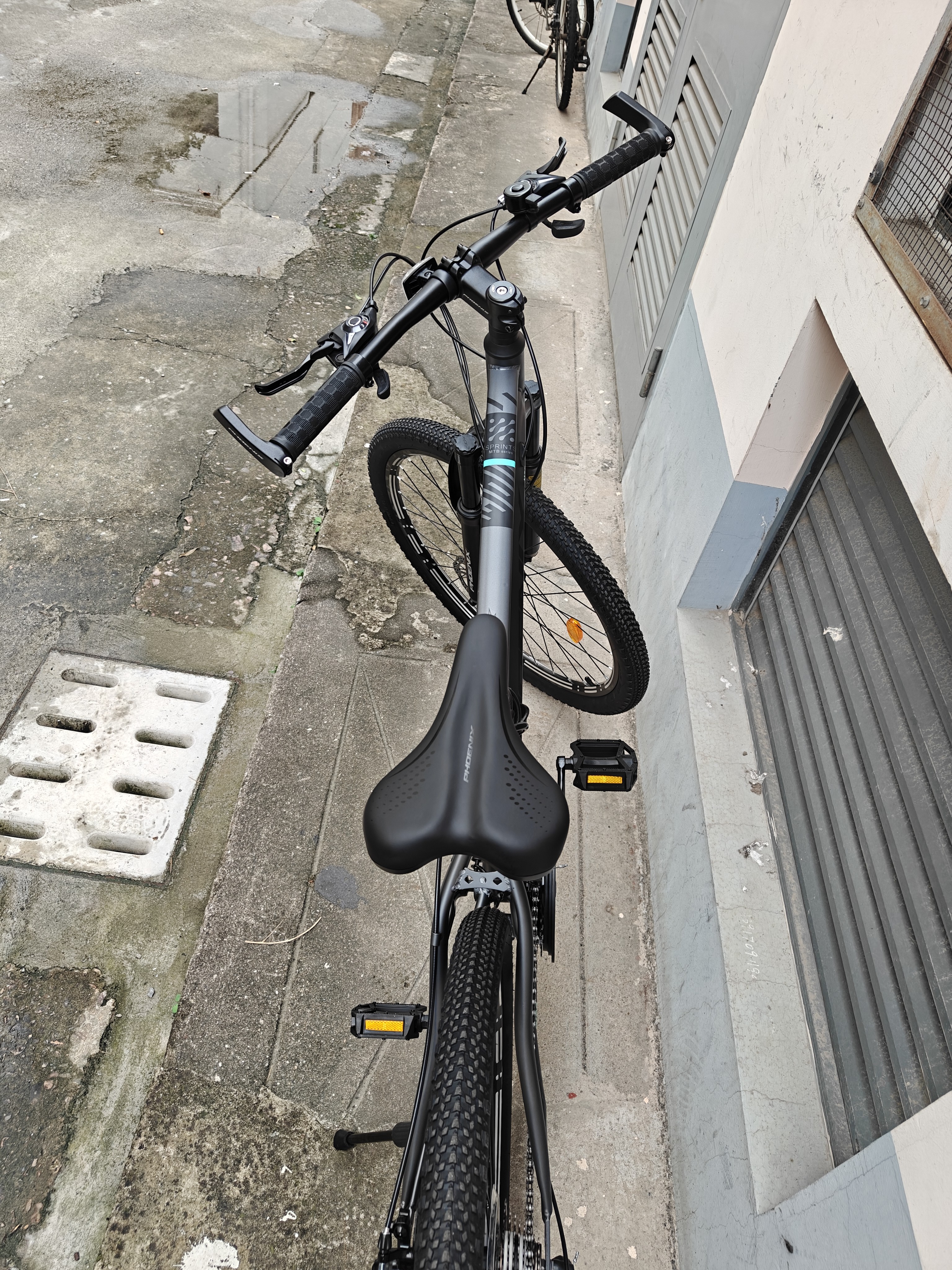 凤凰官方旗舰店山地自行车成年人男女学生青少年油刹可锁双减震山地车 肖光灰/全轴承/辐条轮 26英寸（适合身高160-180） 24速凤凰定位变速【碳钢车架】 实拍图