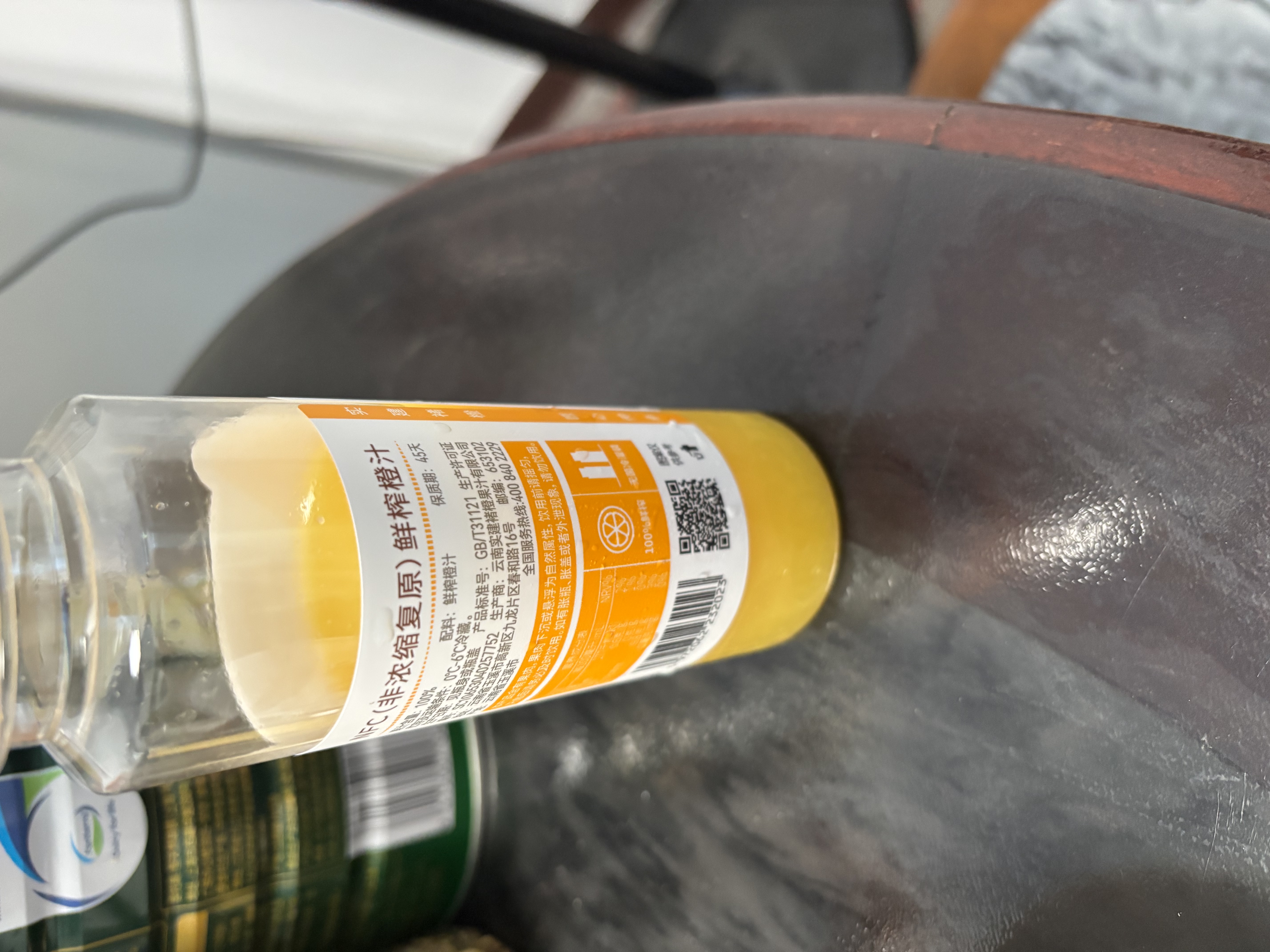 褚橙100%NFC鲜榨橙汁 零添加非浓缩还原果汁245ml*6瓶 实拍图