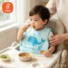 贝瑞加（Babyprints）围兜儿童罩衣幼儿园吃饭宝宝围嘴防溅防水反穿衣口水兜无袖两件 实拍图