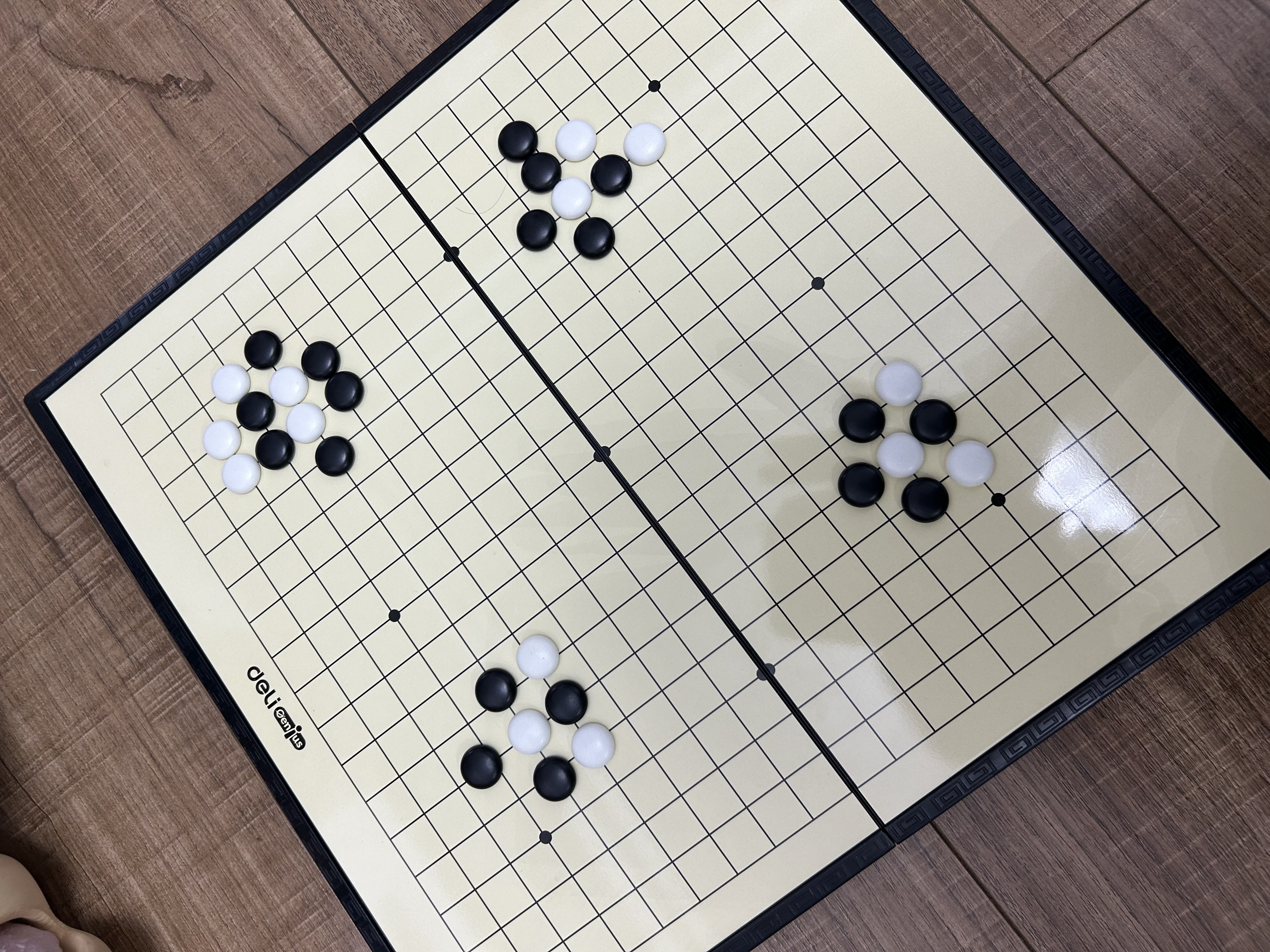 得力（deli）围棋套装学生五子棋磁石围棋成人儿童桌游开学礼物大号围棋露营 实拍图